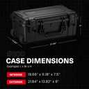 Condition 1 22" Large Rolling Lockable Hard Storage Case, Model 300, Black