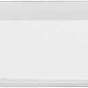 HALO 10P Recessed Ceiling Light Square Trim with Glass Albalite Lens, White,9.5" L x 1.2" W x 9.3" H