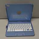 FUWANG Touch Keyboard Case for iPad (A16) 11th Generation 11 inch 2025&10th Gen 10.9 inch 2022, 360 Rotate for iPad 10th Generation Case with Keyboard, Backlit Keyboard Case with Pencil Holder, Blue