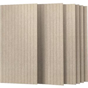 UMIACOUSTICS 6 Packs Acoustic Panel,47.2 x 23.6 Inches Decorative Sound Proof Panel for Office,Home Theater,Studio,Light Tan