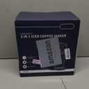 Hot & Iced Coffee Maker with Bold Setting, Single Serve Coffee Maker for K Cup and Grounds, 6-14 Oz Brew Sizes, 50 Oz Removable Water Tank, One Cup Coffee Machine with Reusable Filter, Black