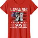I Wear Red On Fridays for My Son Until He Comes Home T-Shirt M