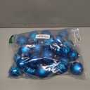 2.36" Christmas Ball Ornaments Blue 30 Pcs Small Shatterproof Christmas Tree Decorations Xmas Tree Christmas Ornaments Balls with Hanging Loop for Wedding Holiday Party Wreath Home Decor