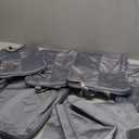 8 Set Compression Packing Cubes for Travel, Expandable Waterproof Travel Organizer, Lightweight Luggage Organizer with Shoes & Laundry Bags, Travel Accessories for Men Women, Grey