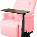 HEALTHLINE Home Adjustable Right Side Bedside Table Overbed Tray