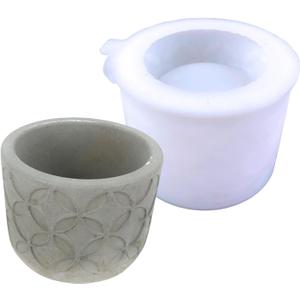 Concrete Flower Pot Silicone Mold Cylinder Plaster Succulent Plant Vase Cement Gypsum Mold DIY Storage Box Epoxy Resin Clay Mould