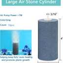 AQUANEAT 4x2 inch Aquarium Air Stones 10pcs, Aerator Diffuser,Air Stones for Aquariums,Fish Tanks,Pond and Hydroponics
