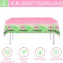 41Pcs Witch Princess Party Decorations Pink and Green Tablecloth Witch Princess Birthday Party Plates Napkins Pink and Green Party Supplies