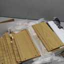 Night Stand with Charging Station, Rattan End Tables, Bed Side Tables, Wood Nightstands for Small Space Farmhouse Kids' Room Bedroom Living Room Dorm Natural (11.8"D x 15.9"W x 23.4"H (1 Drawers))