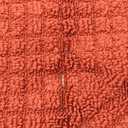 SASTYBALE Christmas Half Circle Kitchen Rugs 18x30 Inch,Non Skid Washable Kitchen Mats for Floor is Made of 100% Polypropylene,Red (1'6" x 2'6" (Semicircular))