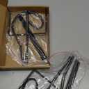 Qualirey 2 Pack Japanese Beetle Trap Stand with Shepherds Hooks for Outdoor, 32 Inch Metal Stand with 3 Prongs Base for Hanging Japanese Beetle Traps (Trap Not Included)