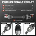 Front left & Right CV Axle Shaft Assembly Fits for Mazda 3 2.0L 2007-2013, for Mazda 3 2.3L 2005-2009, for Mazda 3 2.5L 2010-2013, for Mazda 5 2.3L 2006-2010, for Mazda 5 2.5L 2012-2015