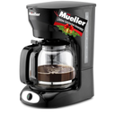 Mueller 12-Cup Drip Coffee Maker Machine with Anti-Drip System, Permanent Filter, Glass Carafe, and Auto Keep Warm Function