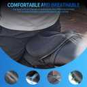 Motorcycle Seat Cushion Gel Pad Universal with 3D-Honeycomb Structure, Soft Gel Seat Pad for Motorcycle, Foldable & Anti-slip Protection, Breathable and Shock Absorption Comfortable for Long Rides