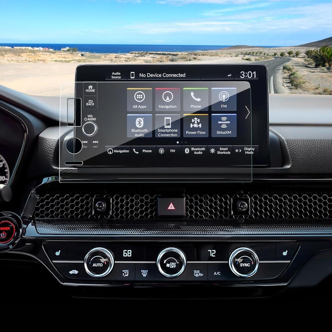 Anti-Glare Matte 2023-2025 CR-V Screen Protector, for Honda CRV (EX-L/Sport-L Hybrid/Sport Touring Hybrid) 9-inch Touchscreen, 9H Tempered Glass 2025 CRV Hybrid Accessories HD&Anti-Fingerprint