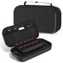 FANPL Case for Nintendo Switch 2 (2025) Accessories, Portable Hard Travel Cover with 10 Game Card Slots - Large Capacity, Embossed Geometric Texture Design