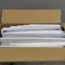 3 Ring Binder 1/2 Inch, ViVin Sturdy 0.5"-Round Ring Binder with 2 Interior Pockets, Clear View Cover, PVC-Free, Fits 100 Sheets of 8.5'' x 11'' Paper, Office Home School (12 Pack, White)