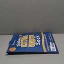 Powbrace 4 Pairs Wide Diabetic Socks for Men Women Plus Size,Lymphedema Socks,Socks for Swollen Feet and Ankles,Edema Socks,Loose Fit Socks,Non-Binding Socks,Bariatric Socks,Hospital Cast Socks-White