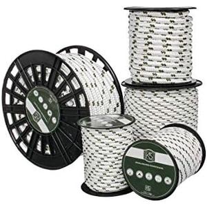 KIS Premium Quality Double Braided Polyester Rope 10 MM (3/8" 100 ft) - Multi Size - Heavy-Duty Extra Strength - Multi-Purpose Rope, Sailing, Crafting, Camping Rope, Nylon Rope- Made in Turkey
