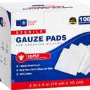 100pc Large Sterile Gauze Pads 4x4 Sterile for Wounds Bulk  12ply Woven Gauze Sponges 4x4 Sterile  USP IV Breathable Mesh 4x4 Gauze Pads Sterile for Enhanced Absorption  First Aid Medical