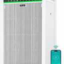 FreAire HEPA Air Purifier for Home Pets and Large Room, Pet Mode, Washable Pre-Filter, PM2.5 Display, WiFi App, Pure White