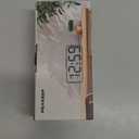 Peakeep Small Battery Powered Digital Alarm Clocks for Bedrooms Bedside, Cordless Tiny Travel Portable Desk Clock, Large Numbers Auto Dimmable, LED Display 4 Dimmers, 5 Alarm Volumes