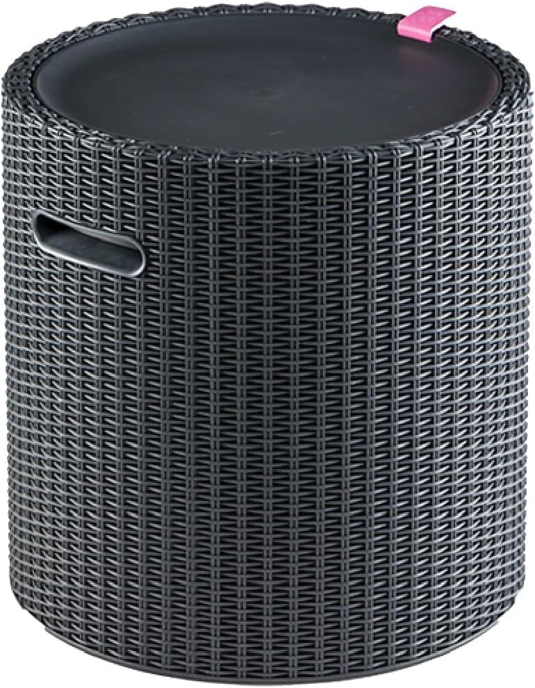 Keter Cool Side Table Cooler 3 in 1 Outdoor Patio Table and Ice Chest Storage, Ideal Hot Tub Table, Decor and Outdoor Patio Bar, Portable Bar, Graphite
