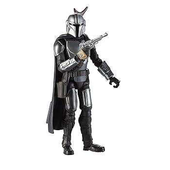 STAR WARS Galaxy of Adventures The Mandalorian Scale Figure with Fun Blaster Feature, Toys for Kids Ages 4 and Up