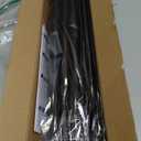 Tension Curtain Rod 45-77 Inch 2Pack Black Shower Tension Rod Adjustable Curtain Rods No Drilling Shower Curtain Rods for Bathroom,Doorway,Closets,Windows