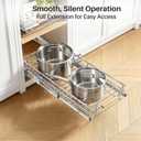 Pull out Cabinet Organizer, 9"W X 21"D, Heavy Duty Smooth Sliding Under Cabinet Shelves for Pots and Pans, Full-Extension Roll out Drawers, Slide out Organization for Home Kitchen Pantry