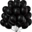 PartyWoo Beige Balloons 50 pcs 12 Inch Cream Ivory White Balloons for Wedding Baby Shower Birthday Bridal Shower Graduation Engagement Easter Anniversary Tea Boho Party Decorations, Black