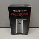 POHL SCHMITT Electric Can Opener, Easy Push Down Lever, Knife Sharpener, Bottle Opener & Built-In Cord Storage, Opens All Standard-Size and Pop-Top Cans, Black