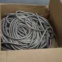 200FT Metal Garden Hose 304 Stainless Steel Flexible Water Hose - No Kink & Tangle Heavy Duty Pipe with Nozzle, Durable 3/4 Metal Fittings and Valve - Rust Proof Puncture Proof for Yard Lawn (Silver)