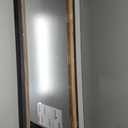 Barnyard Designs 16x48 Leaner Floor Mirror Full Length, Large Rustic Free Standing Leaning Hanging Wood and Metal Long Full Size Farmhouse Wall Mirror for Bedroom Living Room, Brown