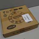 LEIKE Arabic Numeral Wall Clock 12IN Battery Operated Black, Silent Non Ticking, Wall Clocks for Living Room Decor, Small Classic for School, Office, Home, Kitchen, Bedroom