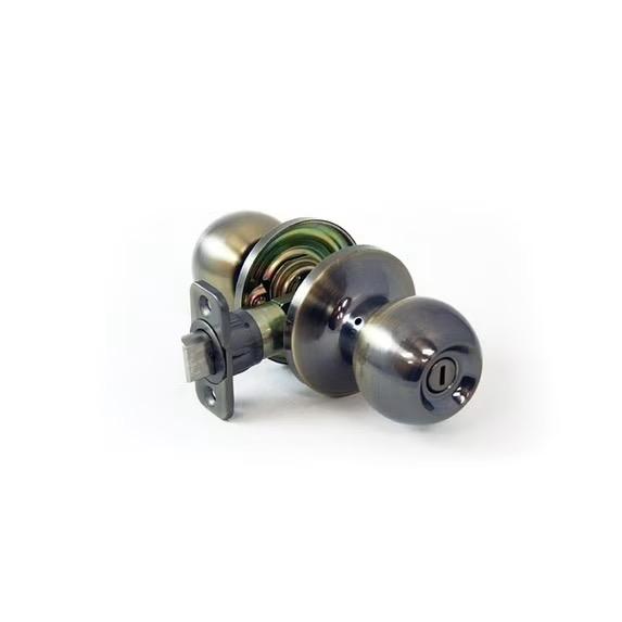 Atlas Door Locks, 1732191, Polished Brass Privacy Ball Knob Door Lock, Bed & Bath, Color: Polished Brass