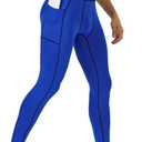 Runhit Mens Compression Pants Running Tights Pockets Sports Leggings Spandex Workout Cycling Athletic Thermal