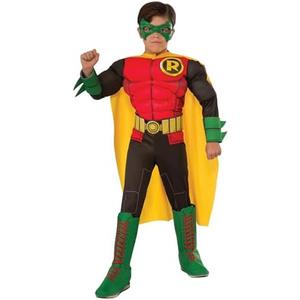 Rubies DC Teen Titans: Robin Deluxe Costume for Kids, Boy's Medium