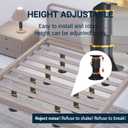 4-Pack Bed Support Legs,Adjustable Height Bed Frame Support Legs for Bed Center Slat.Bed Legs Replacement Parts for Bed Frame.