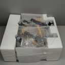 Pizza Oven Indoor, 12 Inch Retro Pizza Maker, Rapid Heating 800F, 1200W Glazed Ceramic Stone Electric Pizza Cooker, Two-button Precise Temperature Control, Viewing Window for Precise Cooking (Black)