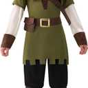 Spooktacular Creations Halloween Child Boy Robin Hood Elegant Archer Costume, Toddlers Hunter Outfit for Kids Role Play Party (Toddler(3-4 yrs))