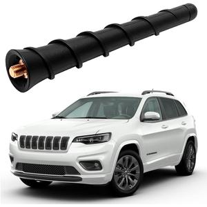 Short Antenna for 2011-2025 Jeep Cherokee, Renegade, Compass, Grand Cherokee, Chrysler 200, Dodge Avenger, Dart, Durango, Journey, Nitro, Fiat 500 5091100AA 68297936AA (4.5 Inch Standard Head)