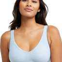 Bali Women's Wireless Bra, Comfort Revolution Seamless T-Shirt Bra, Moisture-Wicking, ComfortFlex Fit (XX-Large)