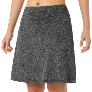Xioker Women Skorts Skirts with Zipper Pockets,Athletic Golf Tennis Swim Skirts 20" Knee Length Skorts for WomenGrey Charcoal 2XL