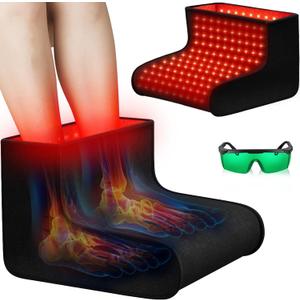 Red Light Therapy for Feet, 48W 320 LED Red & Infrared Light Device with 660nm Redlight & 850nm Infrared Light Wavelengths for Feet Foot Ankle Pain FSA Eligible