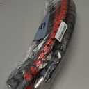 KINGJOY Weighted Fitness Hoop for Adults Kids Women for Exercise & Fitness Weight Loss, Hoola Hoops Plus Size, Weight Adjustable 2lb ~ 5lb, 8 Detachable SectionsStainless Steel Core (Black & red)