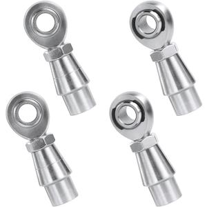 3/8 Heim Joints Rod End Kit, 0.375 Chromoly Joints Panhard Kit Right and Left Hand Thread with Jam Nut and Bung (2 Pair)