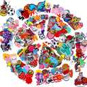 Tigeen 202 Pcs Random Assorted Styles Embroidered Patches Iron on Patches Bulk DIY Sew on Appliqueing Repair Colorful Decor for Clothing Decorative Hats, Bags, Backpacks, Clothes, Backpacks