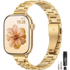 Thin Metal Band Compatible with Apple Watch Bands for Women
