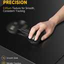 XXL Glass Mouse Pad for Gaming, 38.5 x 16.5 Inch, Large,Black